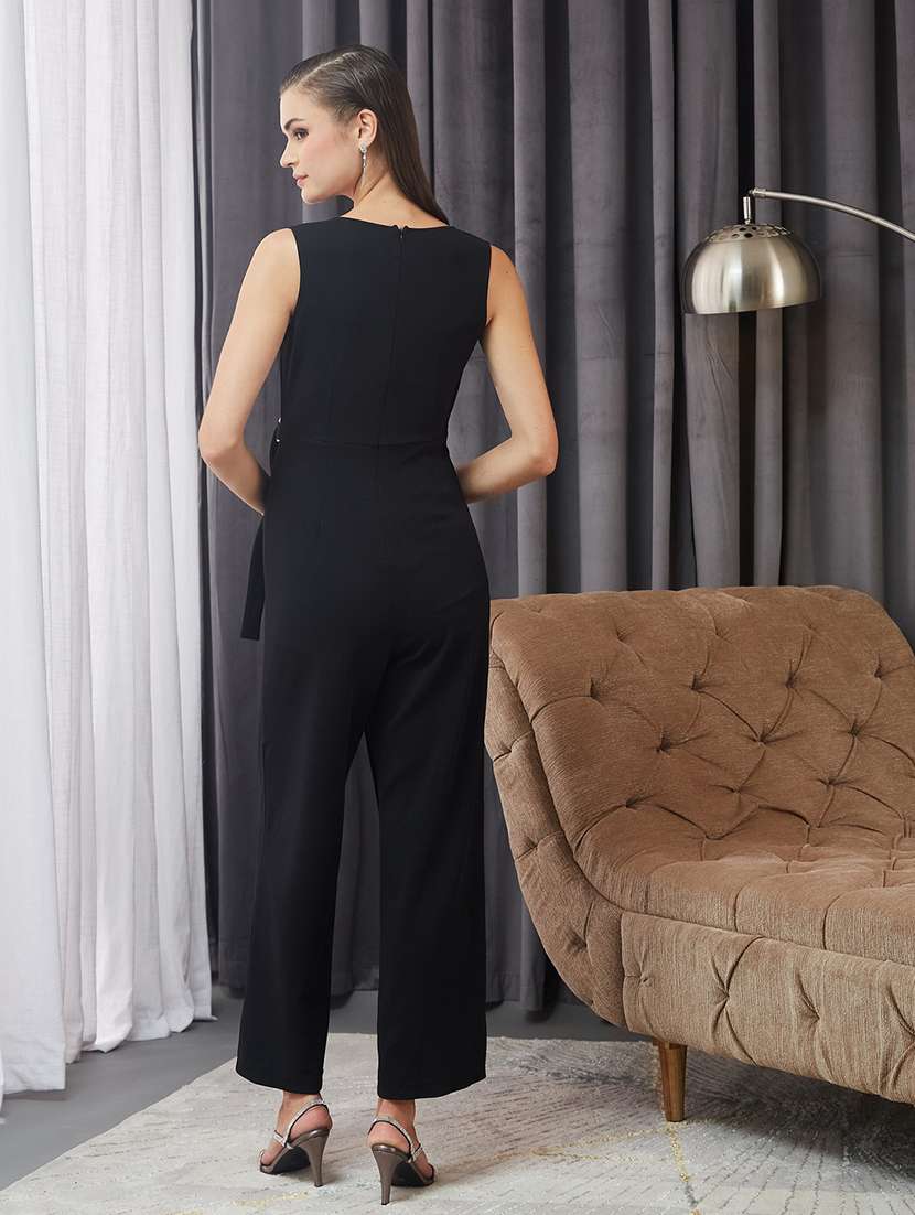 women solid sleeveless full leg jumpsuit - 22587951 -  Standard Image - 4