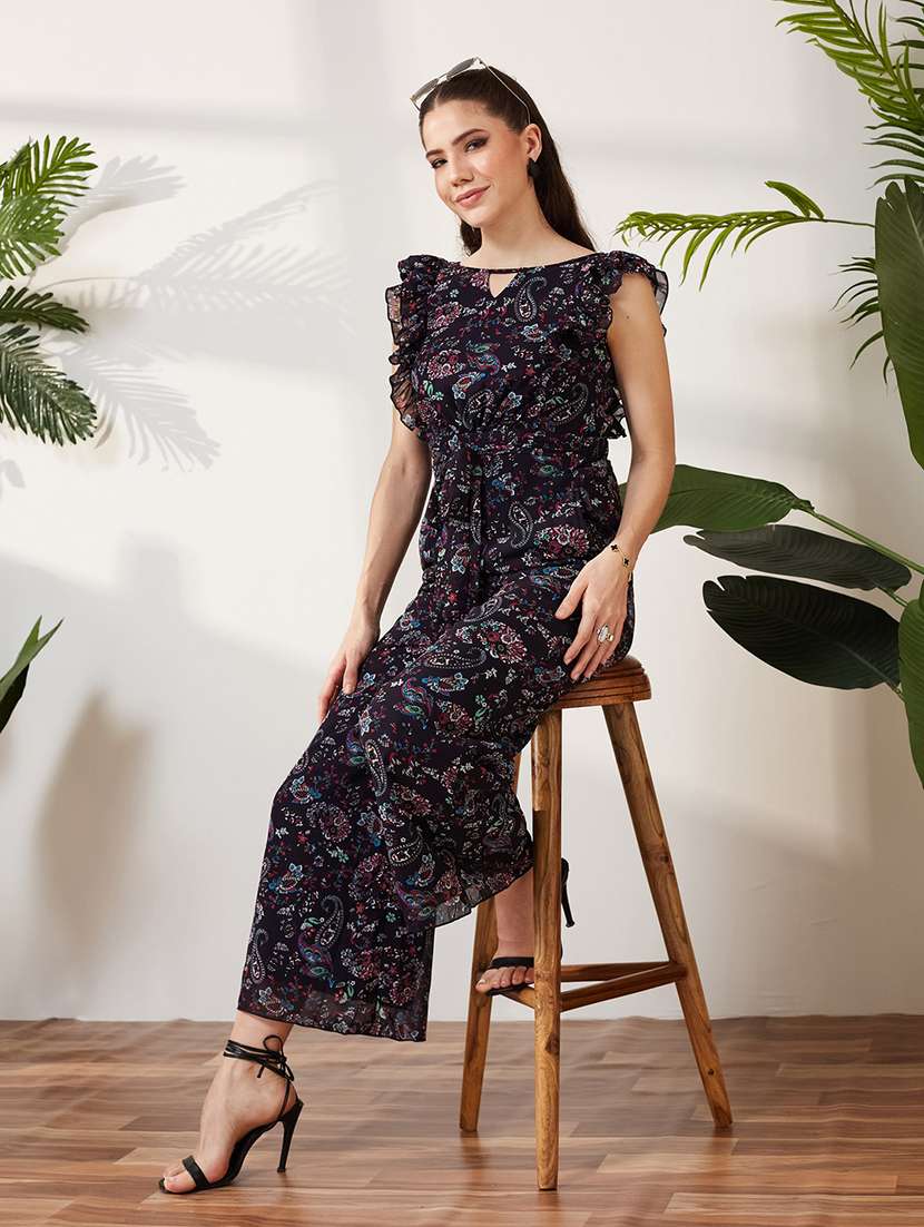 women printed sleeveless full leg jumpsuit - 22587959 -  Standard Image - 4