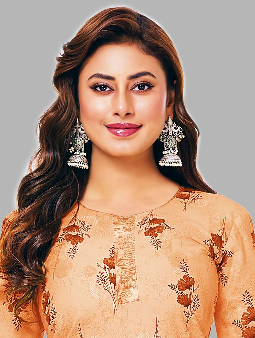 women printed three quarter sleeve kurta patiala with dupatta set - 22588015 -  Standard Image - 1