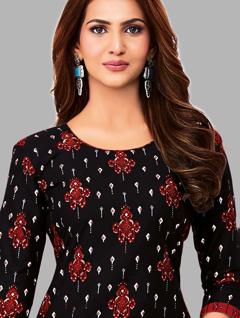 women printed three quarter sleeves kurta patiala with dupatta set - 22588022 -  Standard Image - 1