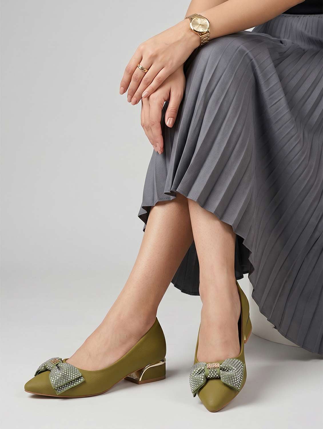 women embellished slip on pump - 22588034 -  Standard Image - 4