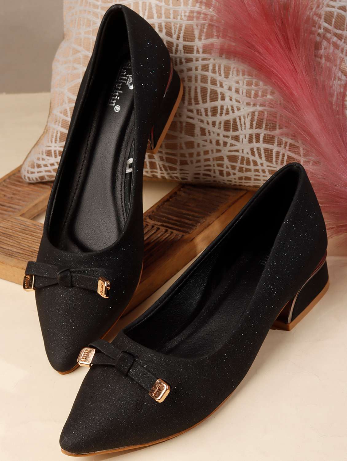 women embellished slip on pump