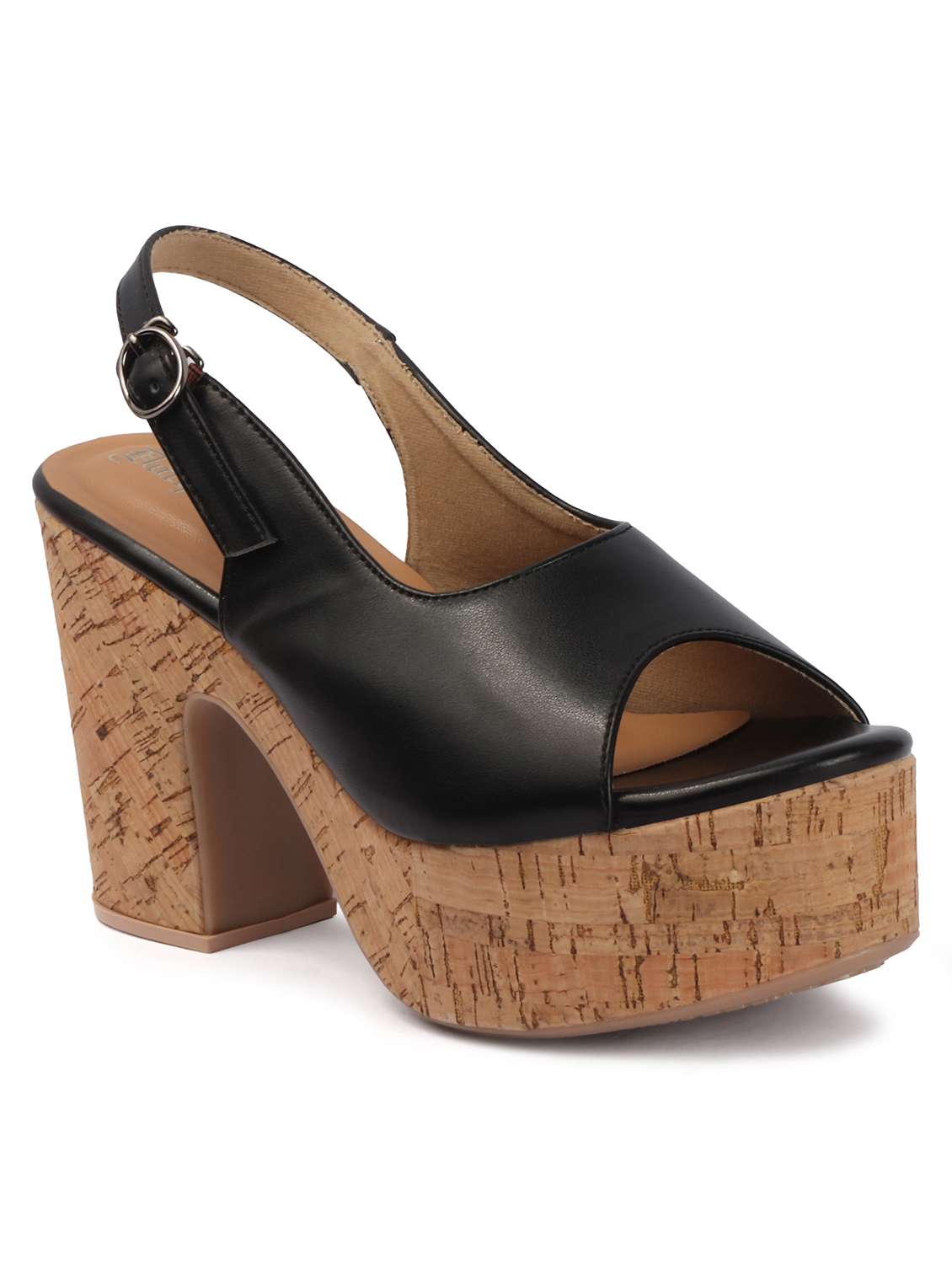 women solid back strap sandal - 22588048 -  Standard Image - 1