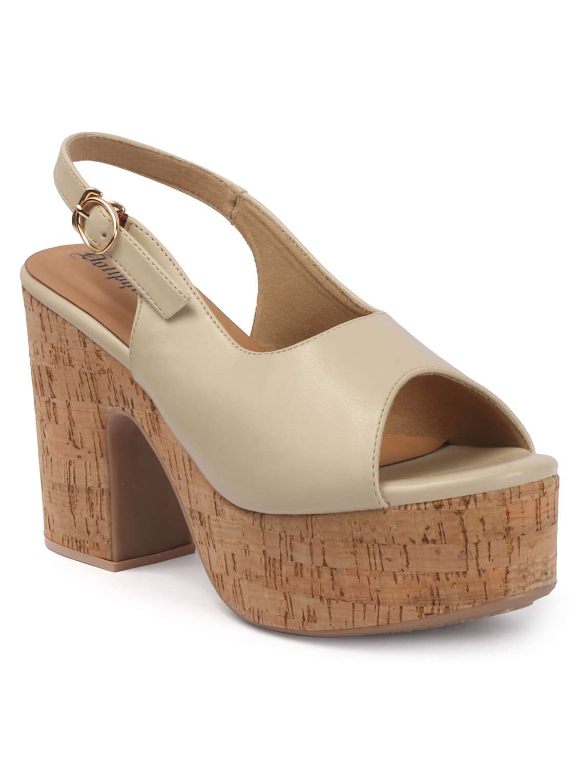women solid back strap sandal - 22588050 -  Standard Image - 1