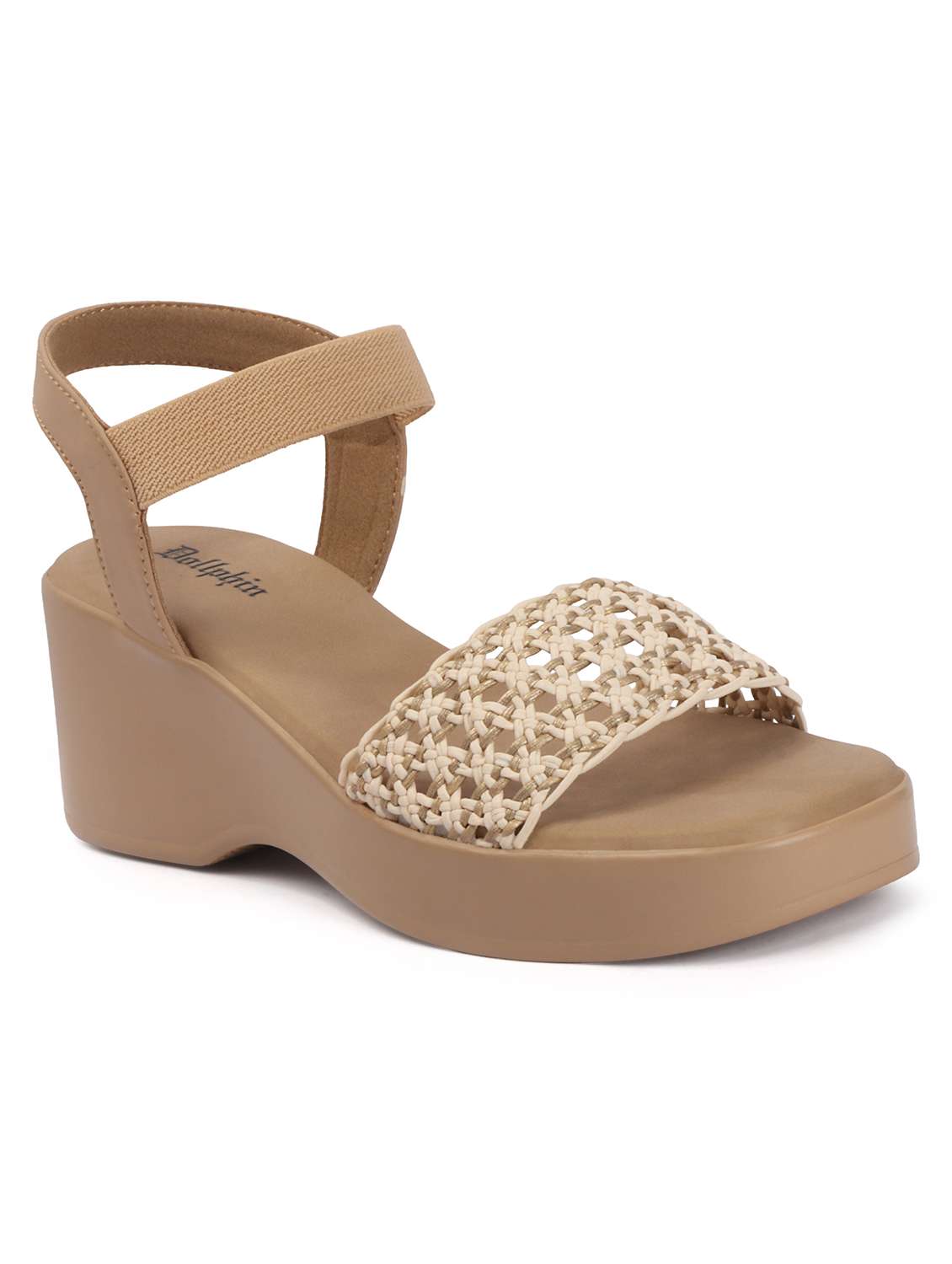 women textured ankle strap wedges - 22588051 -  Standard Image - 1