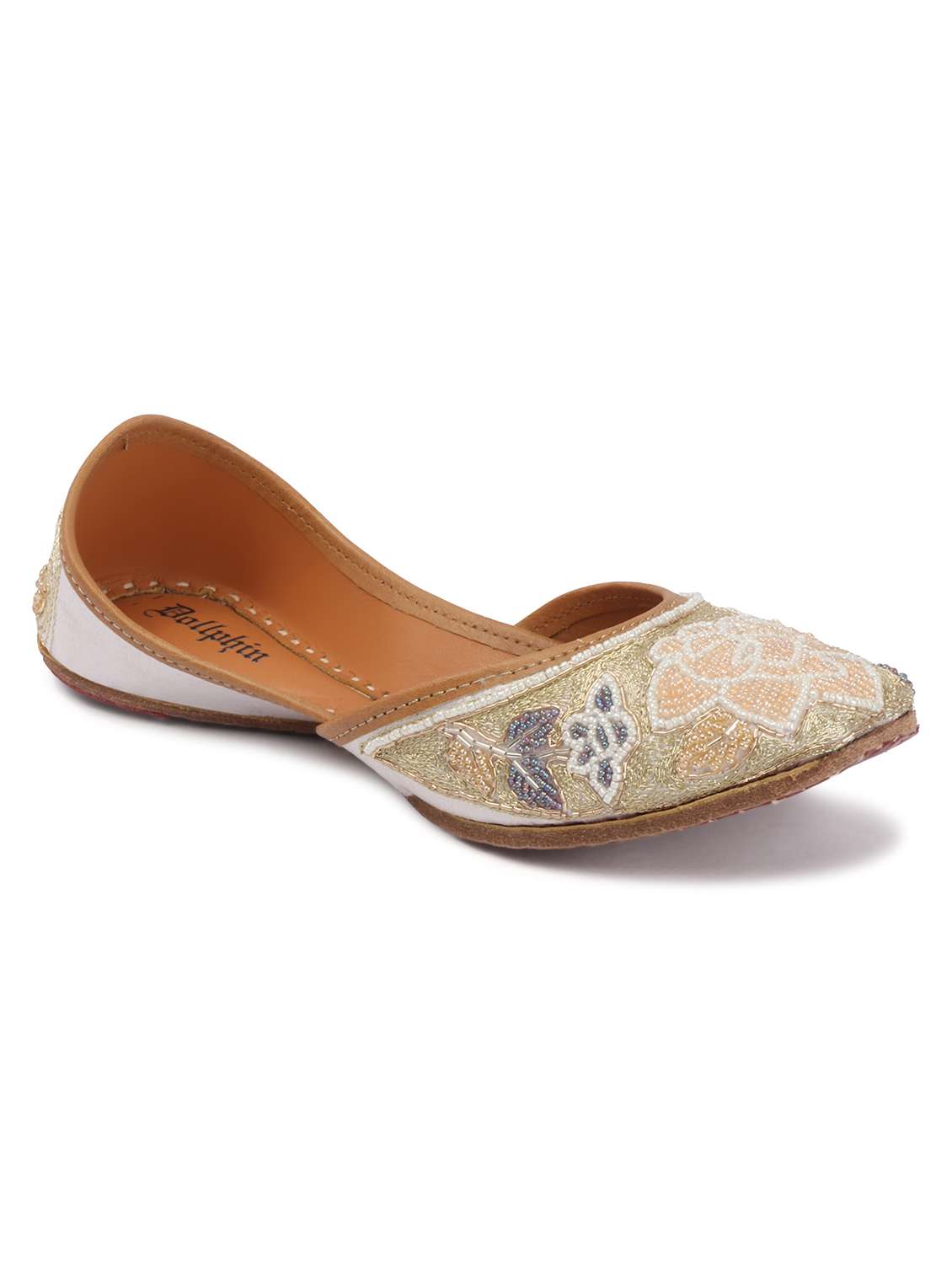 women embroidered slip on jutis - 22588057 -  Standard Image - 1