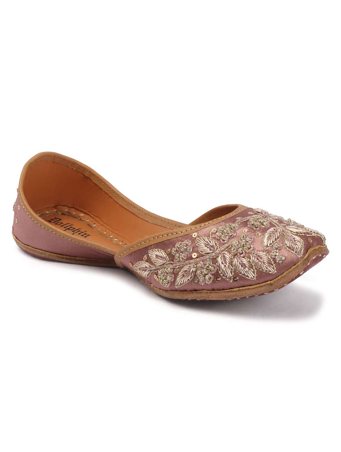 women embroidered slip on jutis - 22588073 -  Standard Image - 1