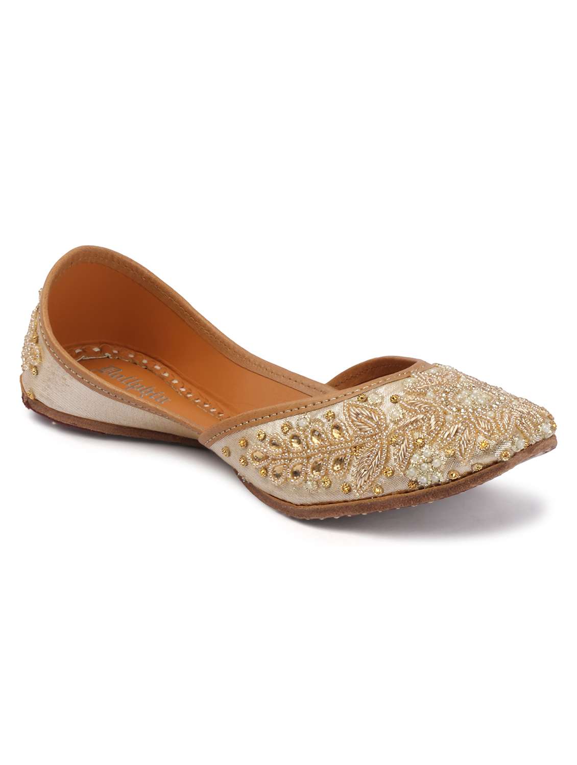 women embroidered slip on jutis - 22588076 -  Standard Image - 1