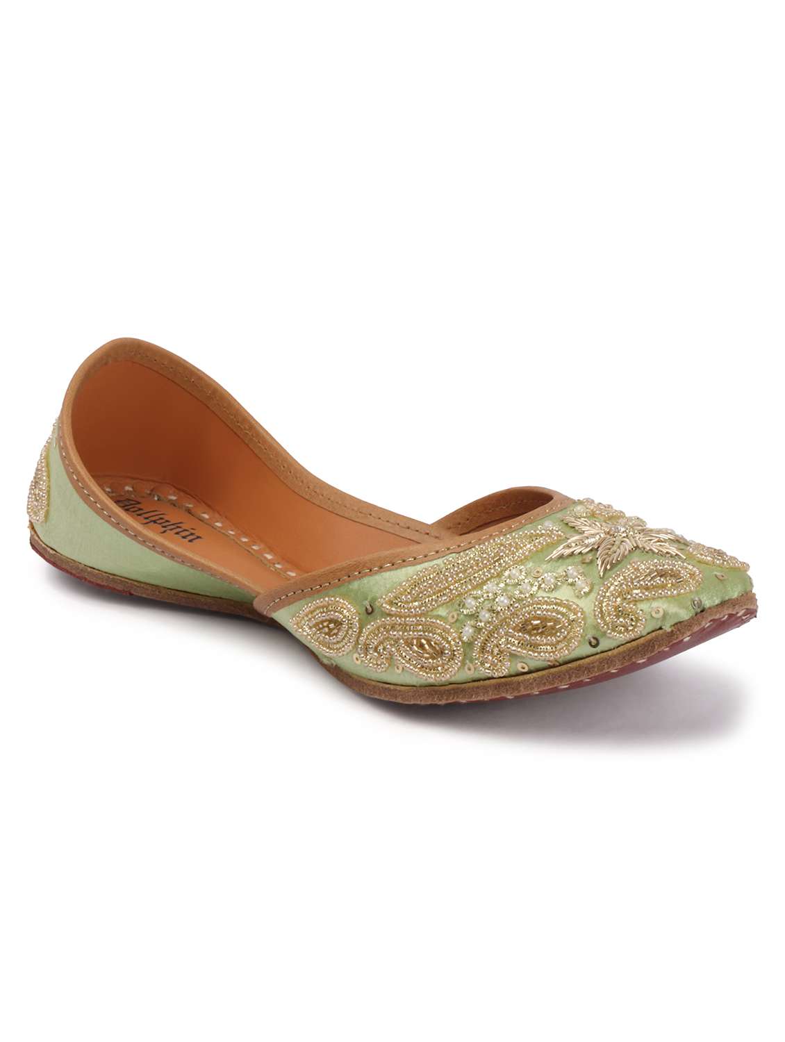 women embroidered slip on jutis - 22588077 -  Standard Image - 1