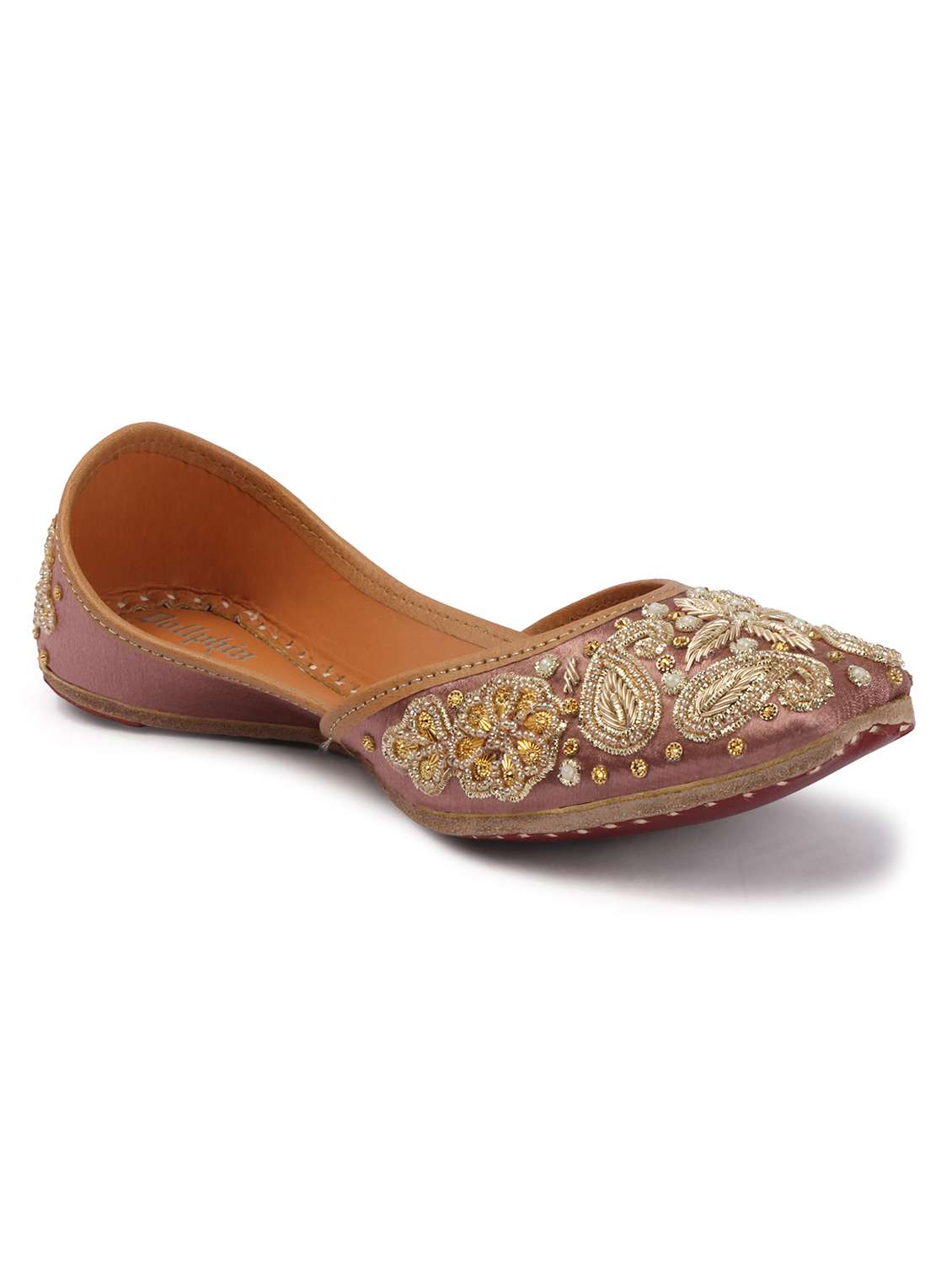 women embroidered slip on jutis - 22588078 -  Standard Image - 1