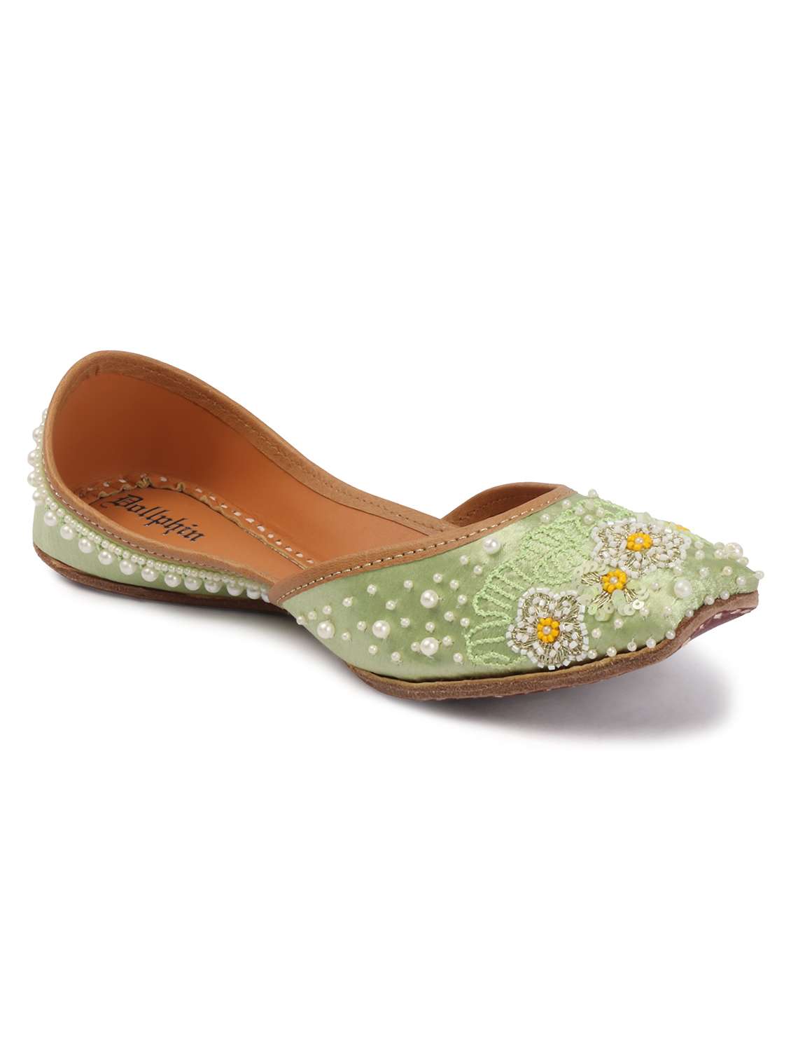 women embroidered slip on jutis - 22588081 -  Standard Image - 1