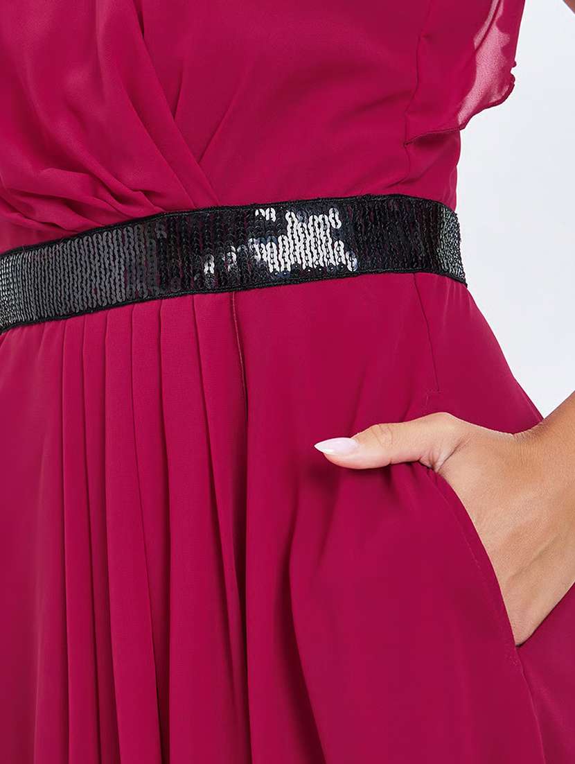 women embellished sleeveless fit and flare dress - 22588132 -  Standard Image - 4
