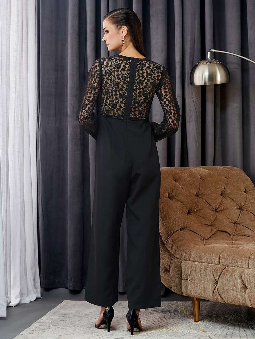 Women Self Design Long Sleeves Full Leg Jumpsuit - 22588227 -  Standard Image - 4