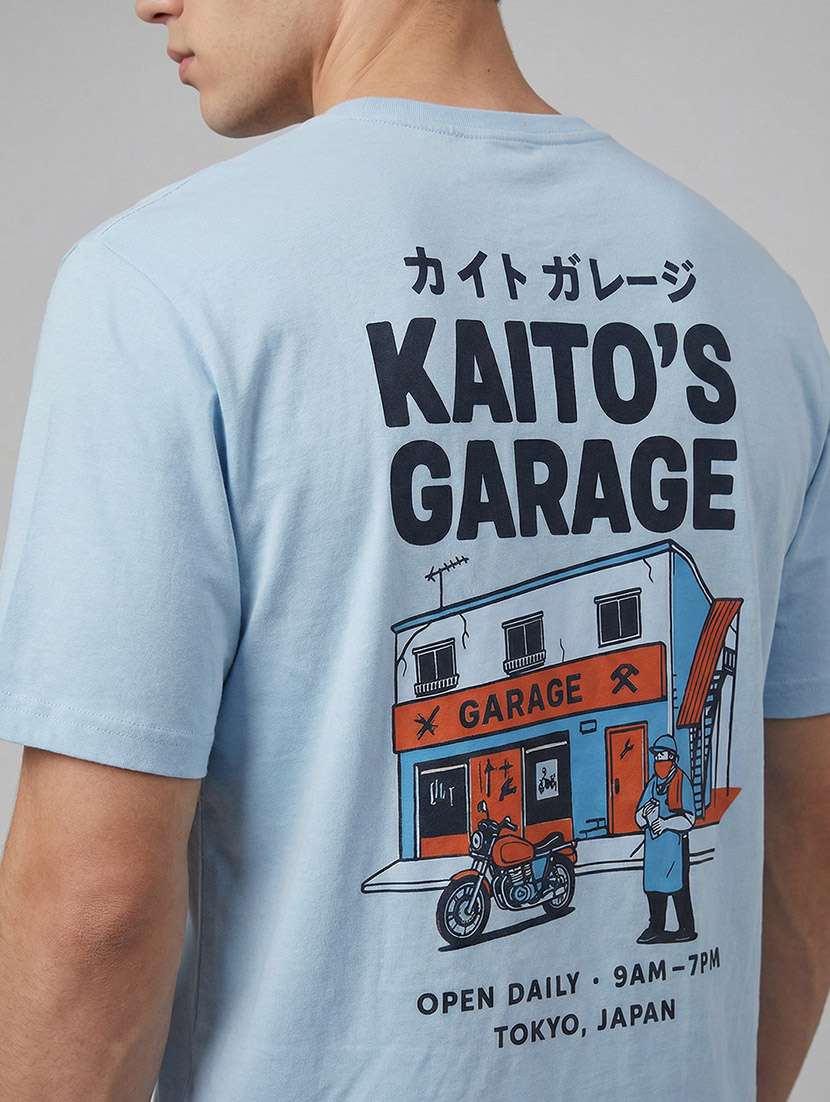 men printed short sleeve regular fit t-shirt - 22588262 -  Standard Image - 4