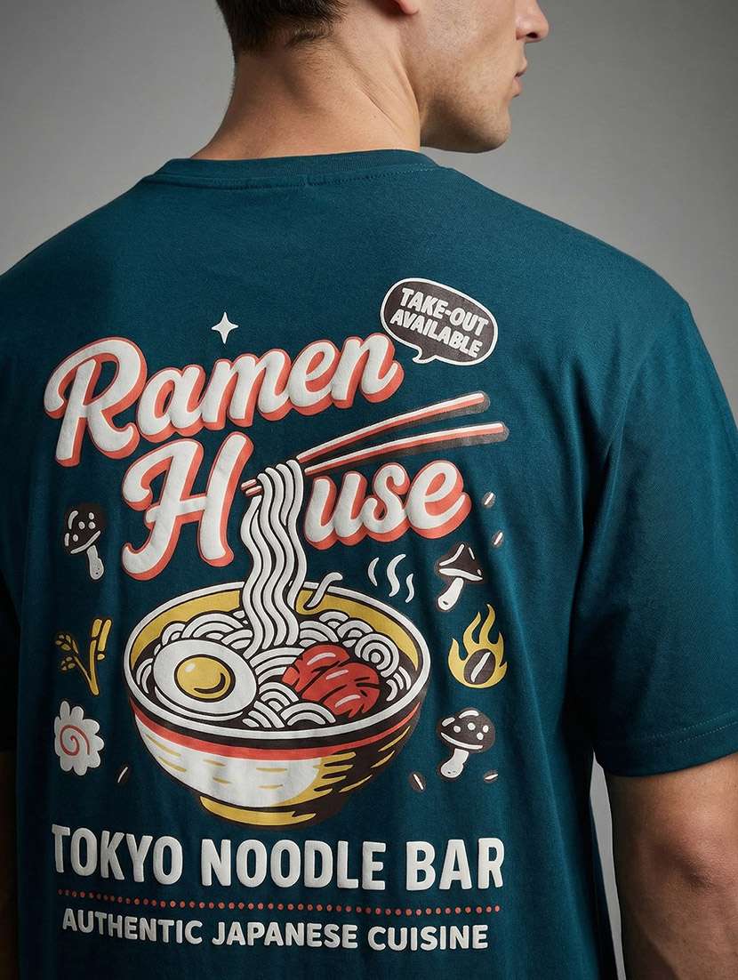 men printed short sleeve regular fit t-shirt - 22588264 -  Standard Image - 4