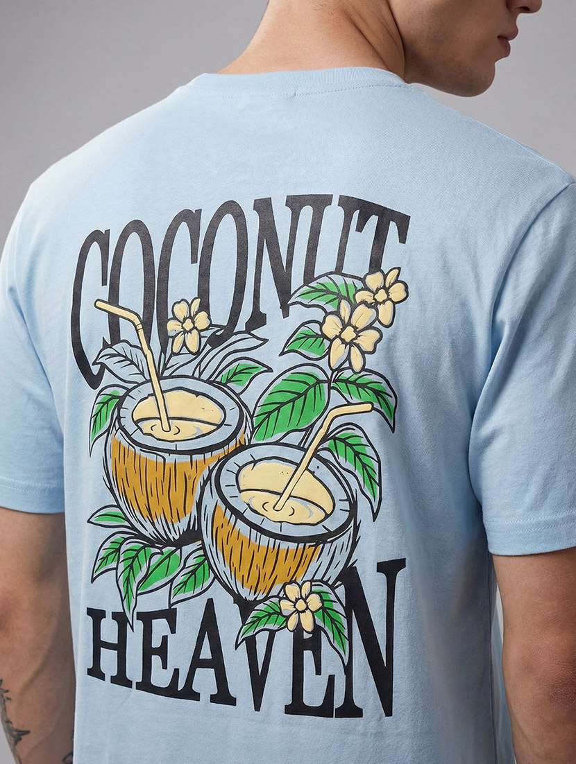 men printed short sleeve regular fit t-shirt - 22588266 -  Standard Image - 4