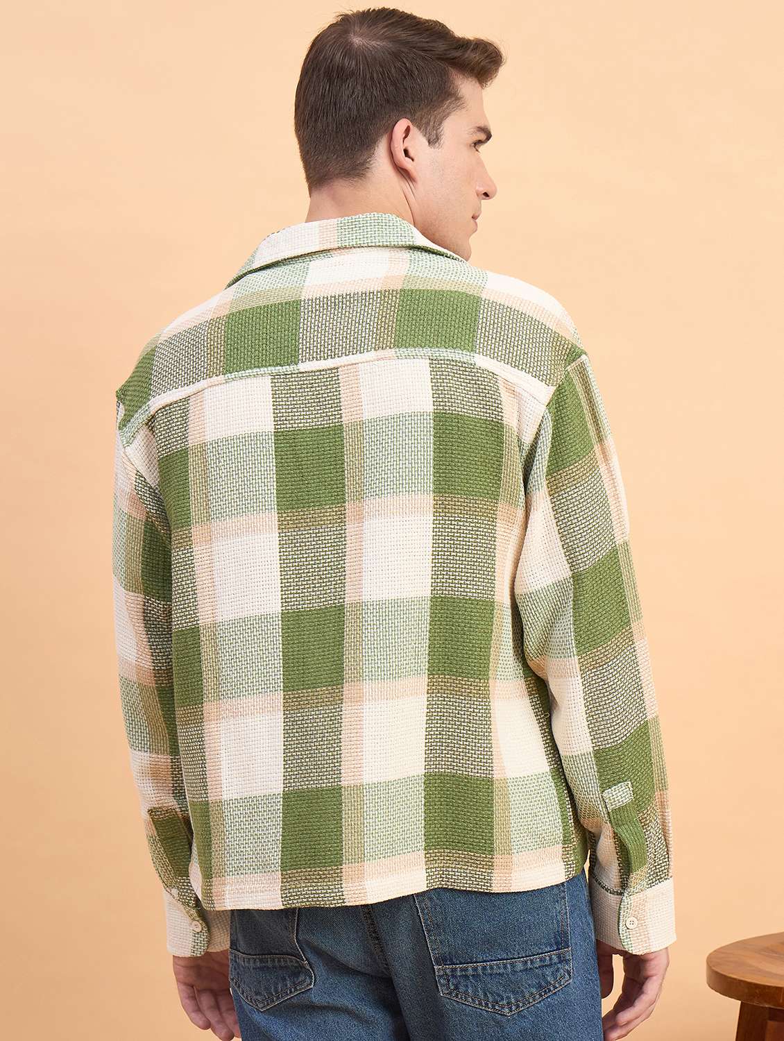 Men Checkered Long Sleeve Oversized Casual Shirt - 22588284 -  Standard Image - 4