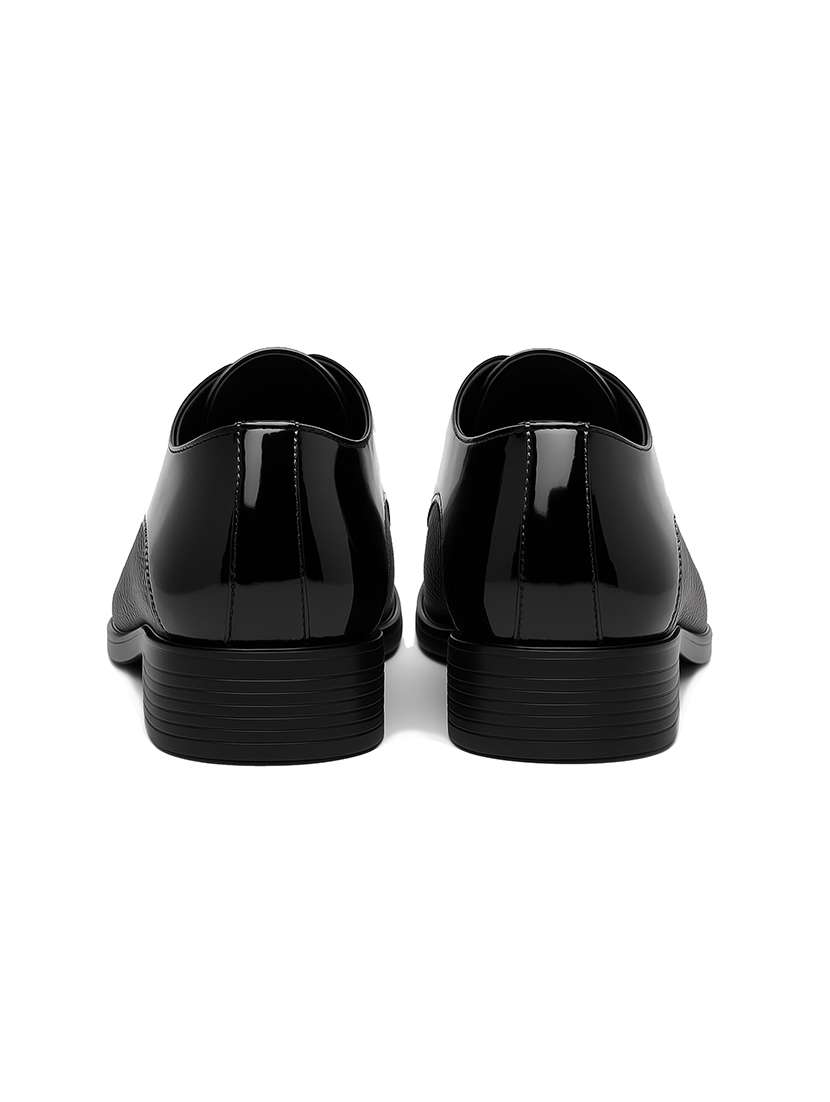 Men Textured Lace Up Derby Shoes - 22588439 -  Standard Image - 4