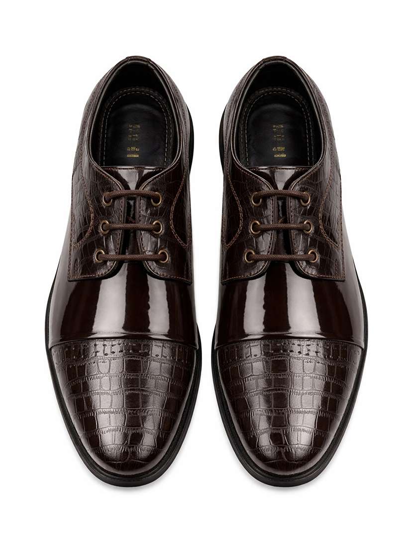 men brown lace-up derby - 22588450 -  Standard Image - 6