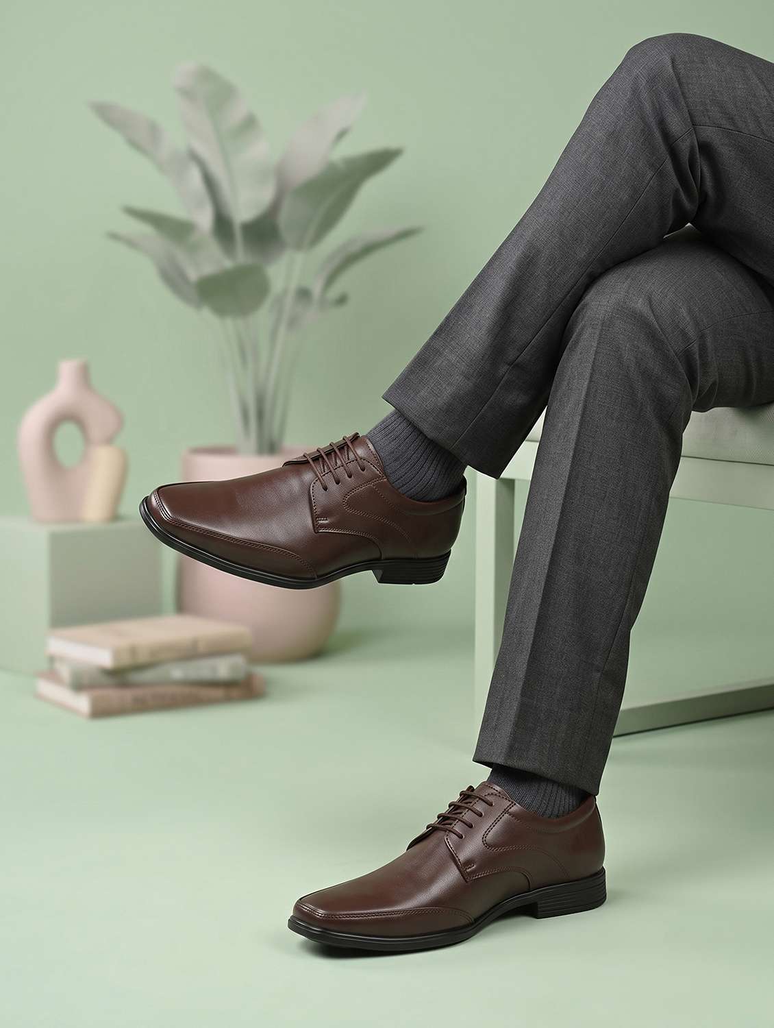 men black lace-up derby - 22588484 -  Standard Image - 4