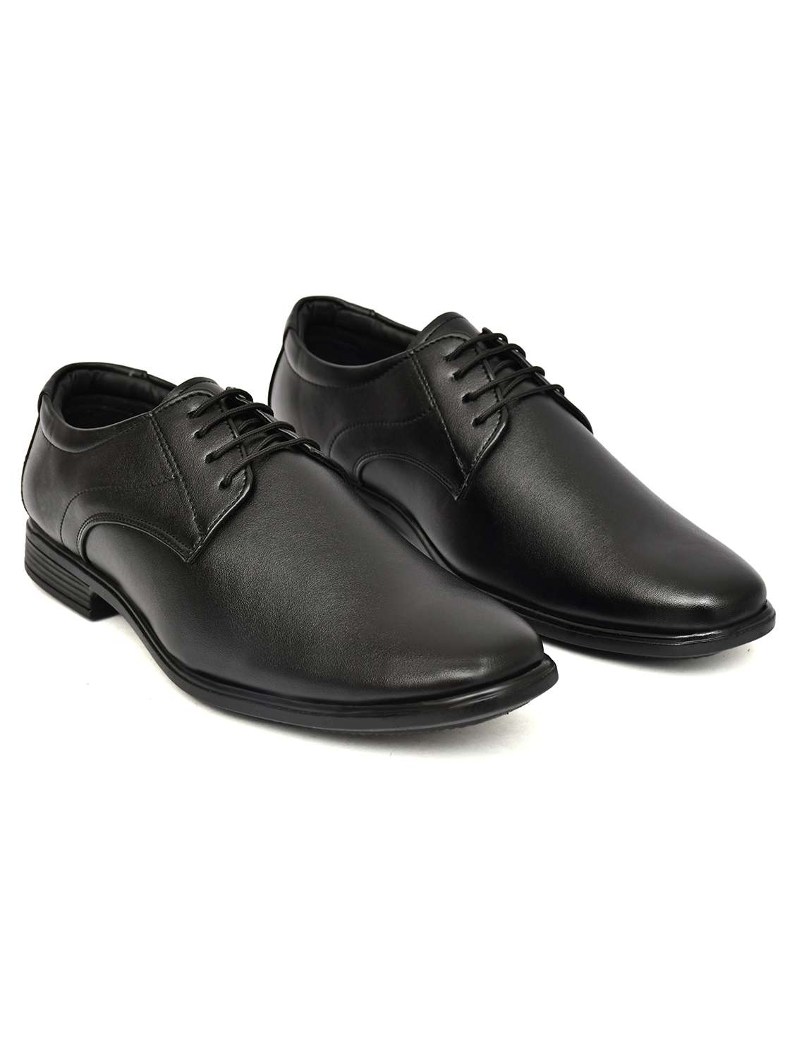 Men Black Lace-up Derby - 22588485 -  Standard Image - 1