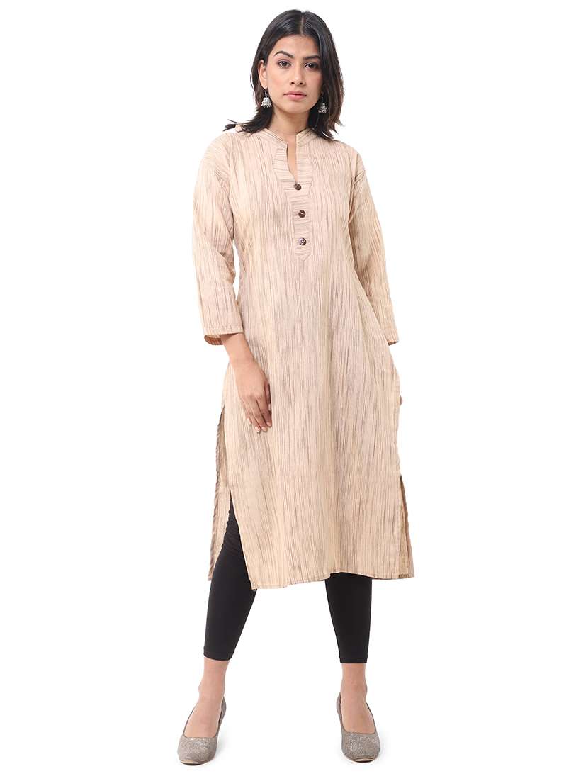Women Pack Of 2 Three Quarter Sleeve Straight Kurta - 22588555 -  Standard Image - 1