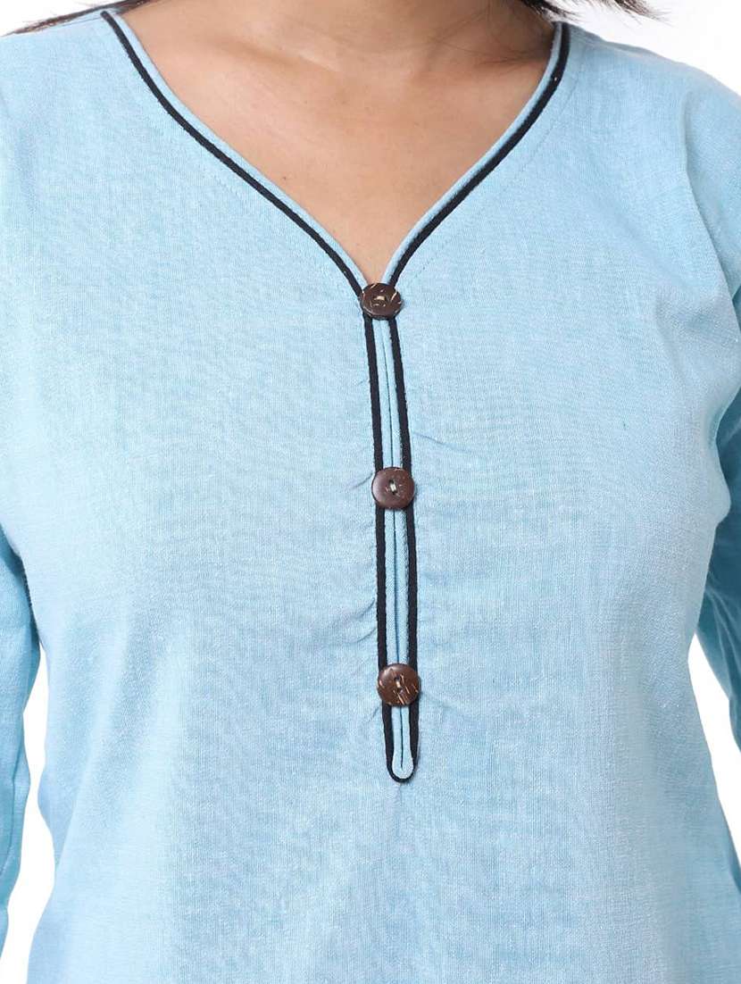 Women Pack Of 2 Three Quarter Sleeve Straight Kurta - 22588555 -  Standard Image - 6