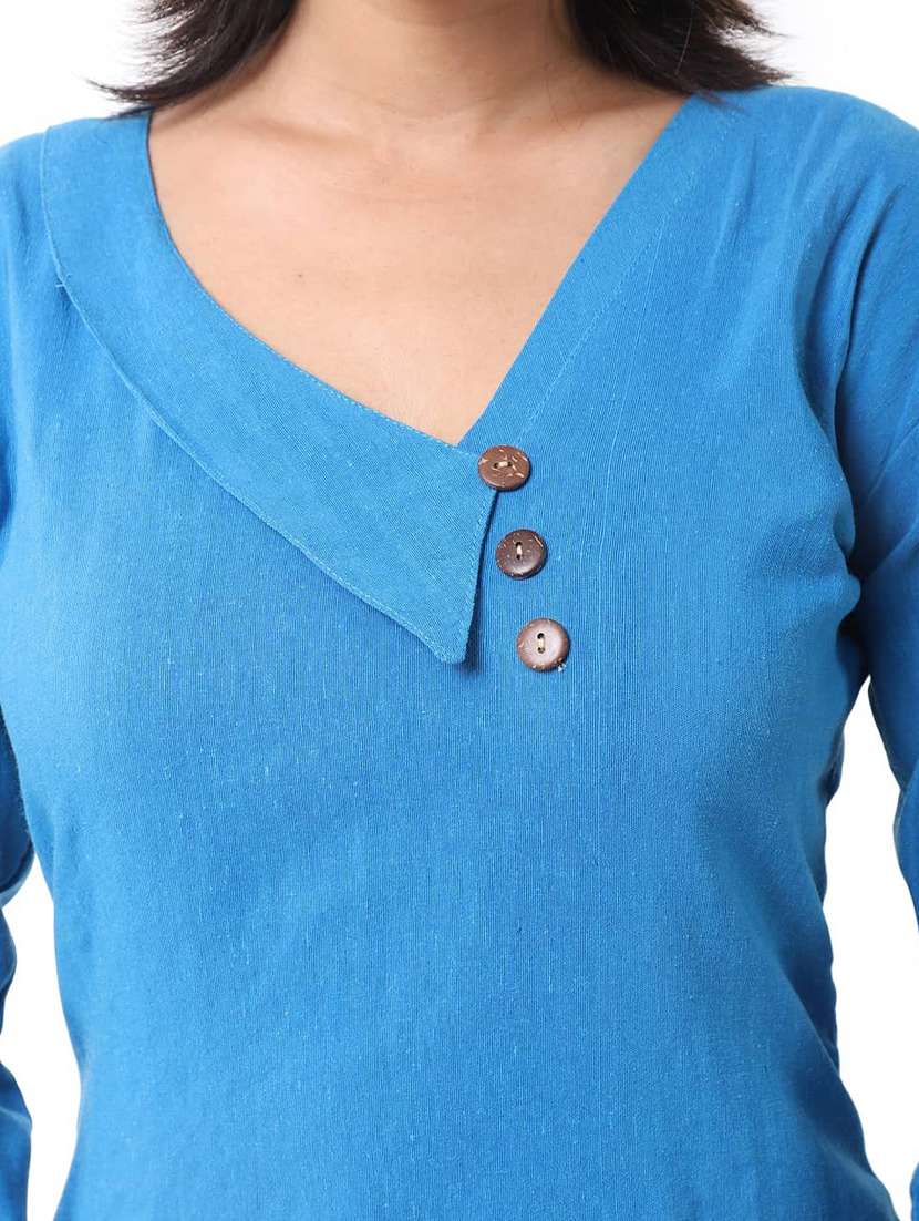 Women Pack Of 2 Three Quarter Sleeve Straight Kurta - 22588556 -  Standard Image - 6
