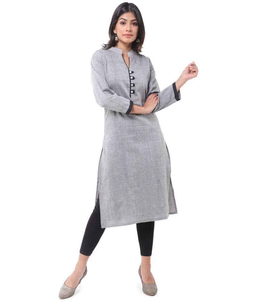 Women Pack Of 2 Three Quarter Sleeve Straight Kurta - 22588562 -  Standard Image - 4