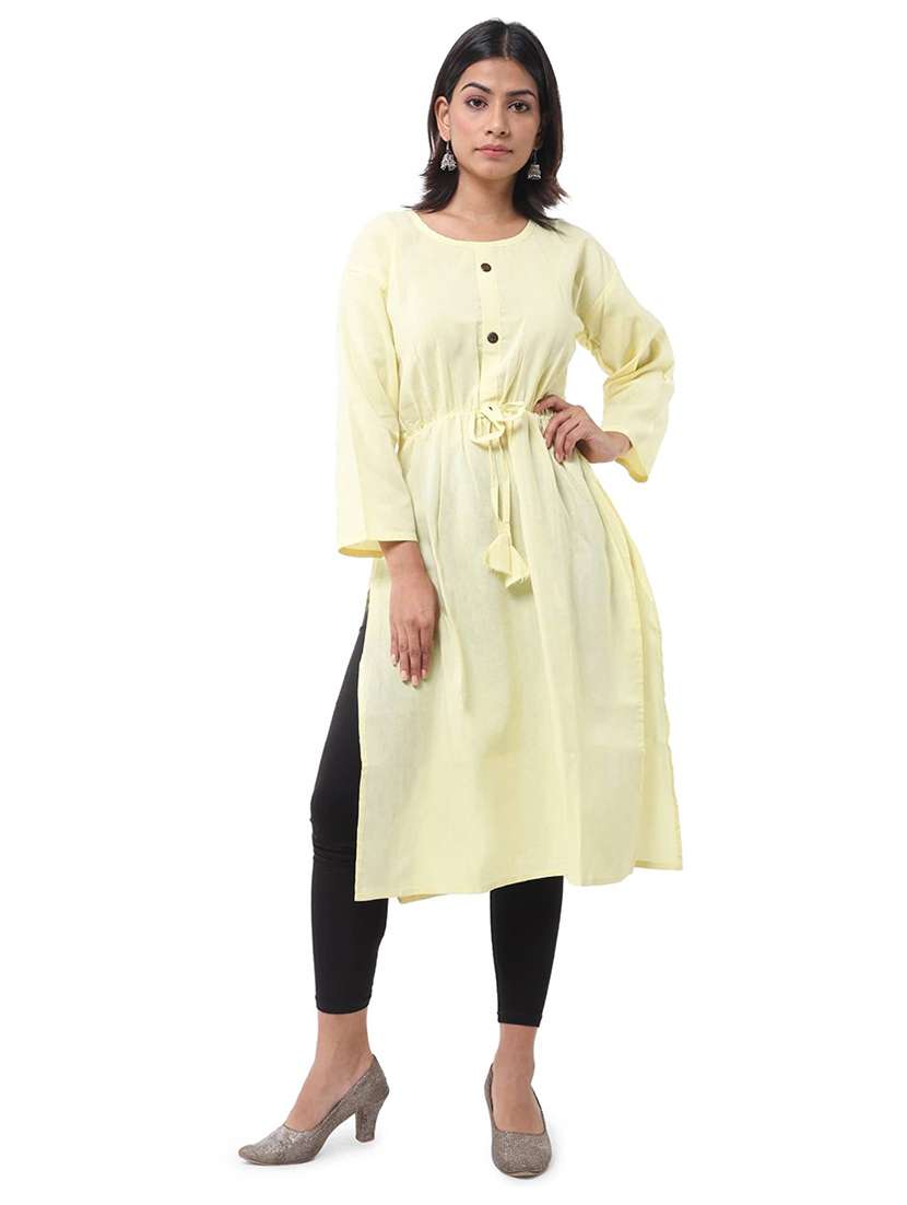 Women Pack Of 2 Three Quarter Sleeve Straight Kurta - 22588567 -  Standard Image - 4