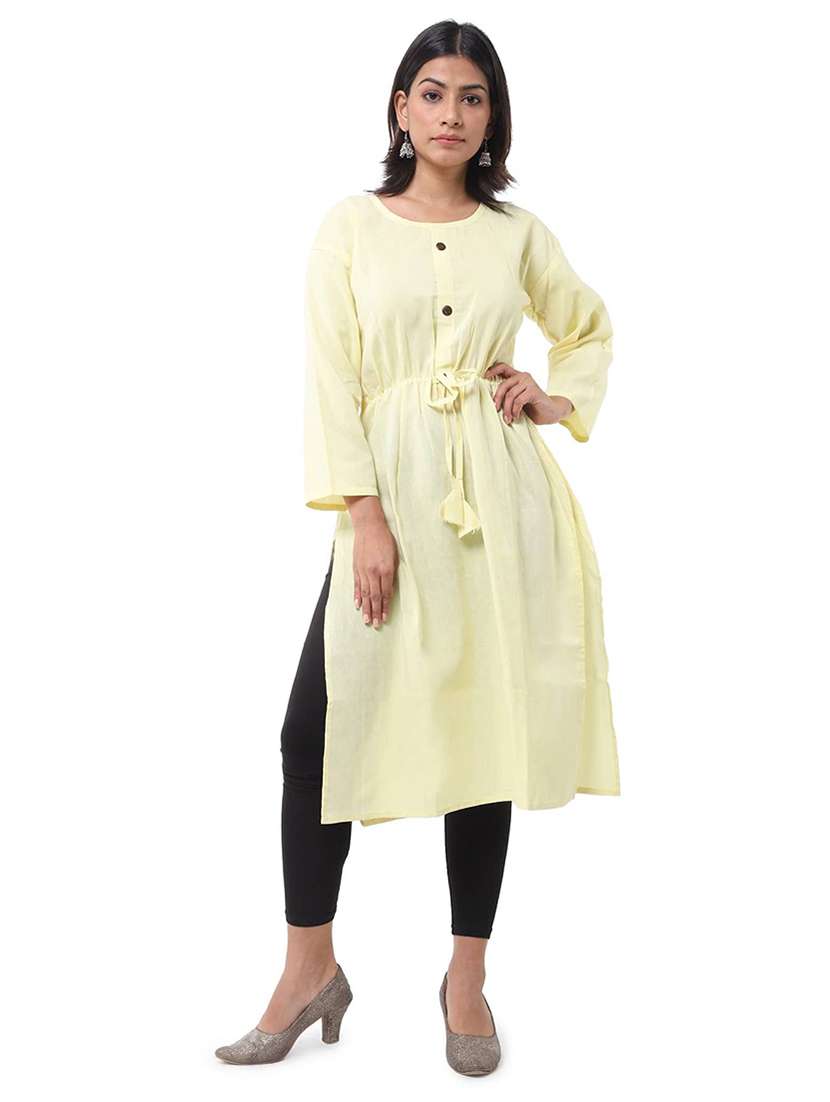 Women Pack Of 2 Three Quarter Sleeve Straight Kurta - 22588575 -  Standard Image - 1