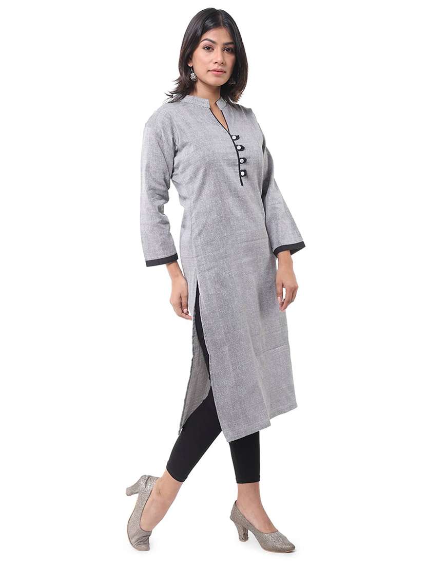 Women Pack Of 2 Three Quarter Sleeve Straight Kurta - 22588575 -  Standard Image - 6