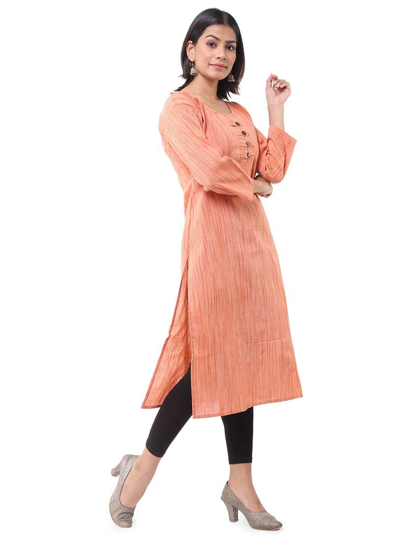 Women Pack Of 2 Three Quarter Sleeve Straight Kurta - 22588579 -  Standard Image - 6