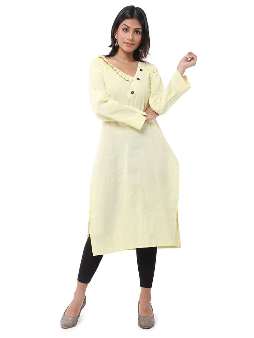 Women Pack Of 2 Three Quarter Sleeve Straight Kurta - 22588585 -  Standard Image - 4