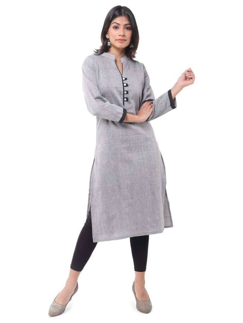 Women Pack Of 2 Three Quarter Sleeve Straight Kurta - 22588600 -  Standard Image - 1