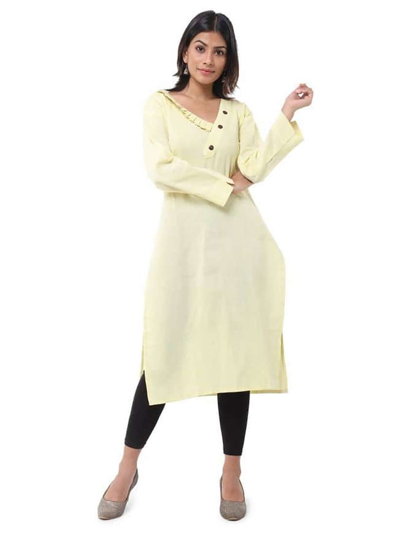 Women Pack Of 2 Three Quarter Sleeve Straight Kurta - 22588600 -  Standard Image - 4