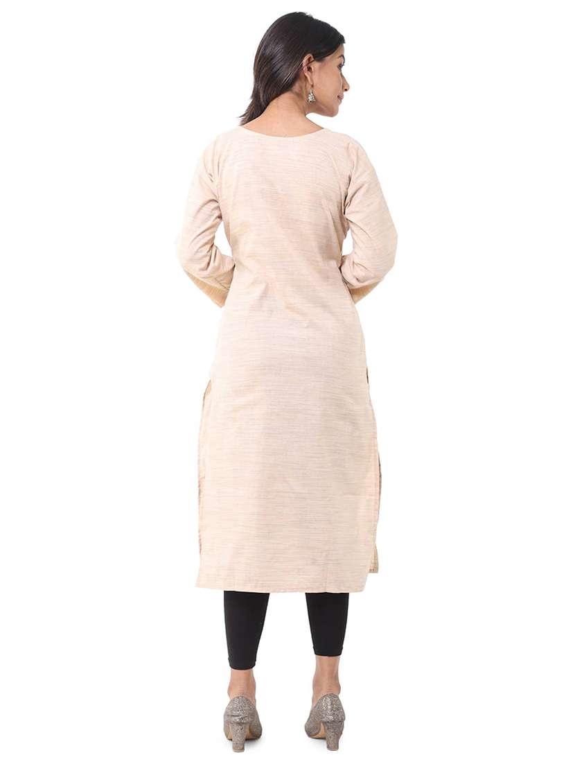 Women Pack Of 2 Three Quarter Sleeve Straight Kurta - 22588601 -  Standard Image - 4