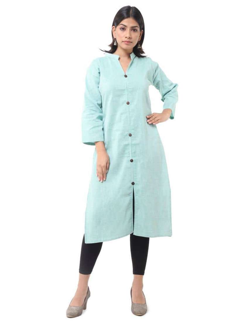 Women Pack Of 2 Three Quarter Sleeve Straight Kurta - 22588616 -  Standard Image - 4