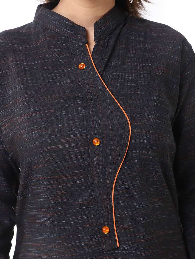 Women Pack Of 2 Solid Three Quarter Sleeves Straight Kurta - 22588624 -  Standard Image - 6