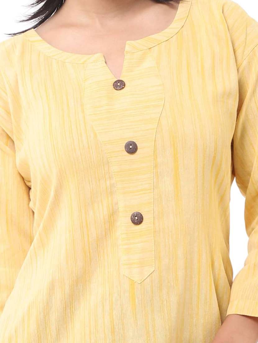 women pack of 2 self design three quarter sleeves straight kurta - 22588625 -  Standard Image - 4