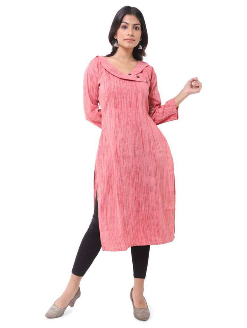 Women Pack Of 2 Self Design Three Quarter Sleeves Straight Kurta - 22588629 -  Standard Image - 4