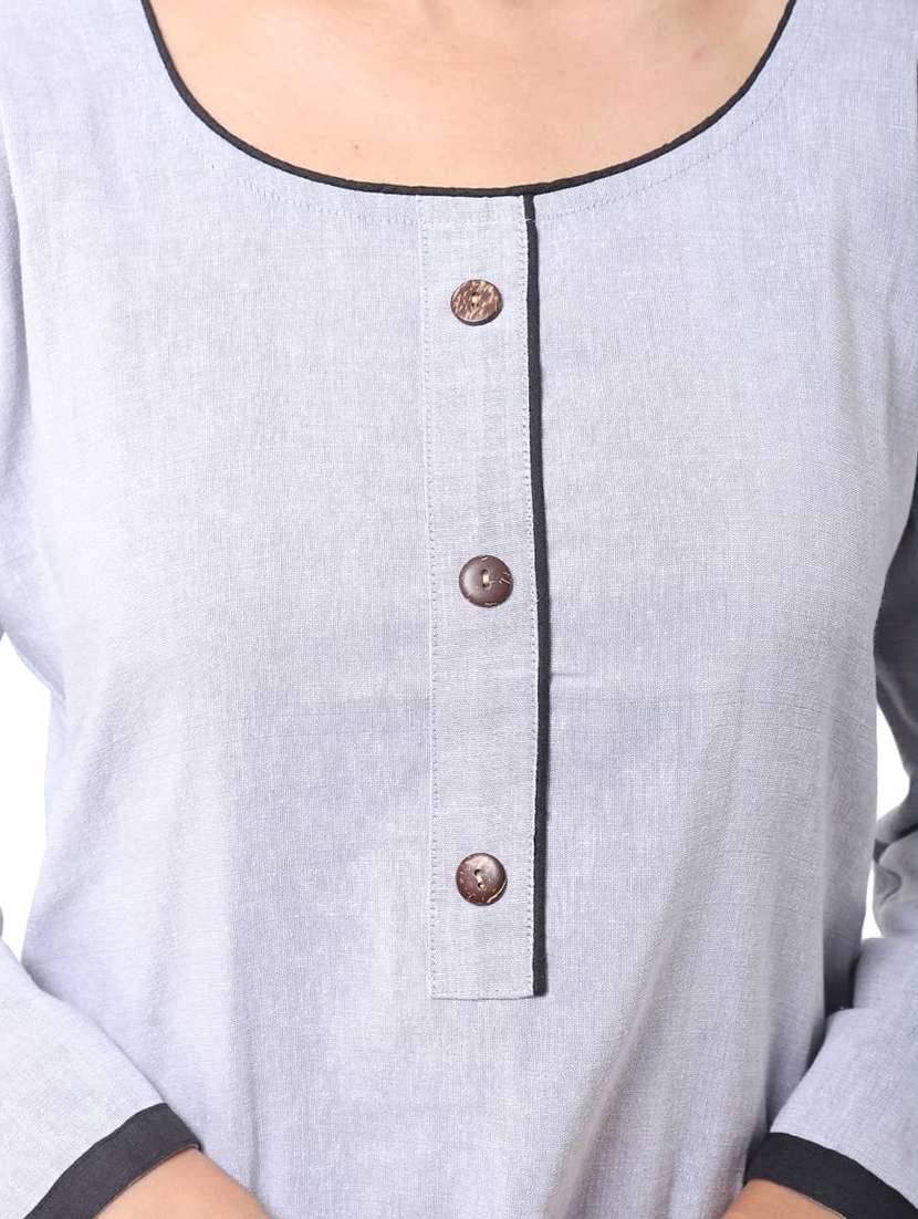 Women Pack Of 2 Solid Long Sleeves Straight Kurta - 22588631 -  Standard Image - 6