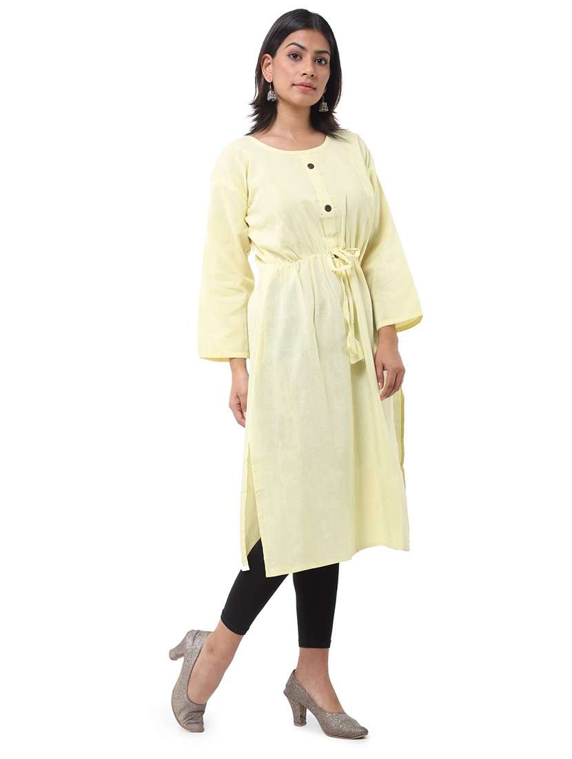 Women Pack Of 2 Three Quarter Sleeve Straight Kurta - 22588632 -  Standard Image - 6