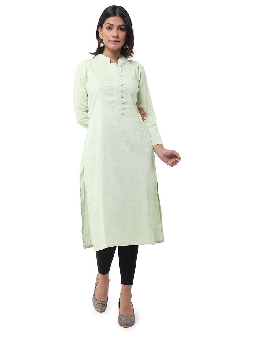 Women Pack Of 2 Three Quarter Sleeve Straight Kurta - 22588636 -  Standard Image - 4