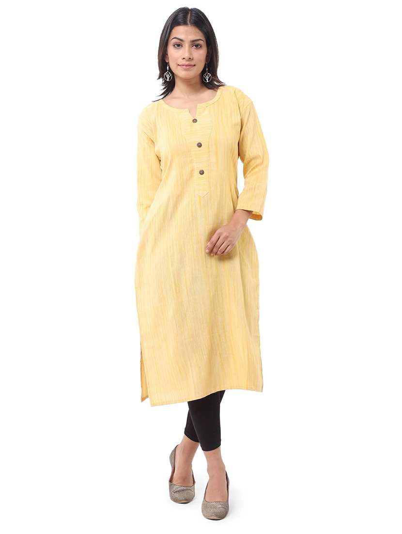 Women Pack Of 2 Self Design Three Quarter Sleeves Straight Kurta - 22588663 -  Standard Image - 4