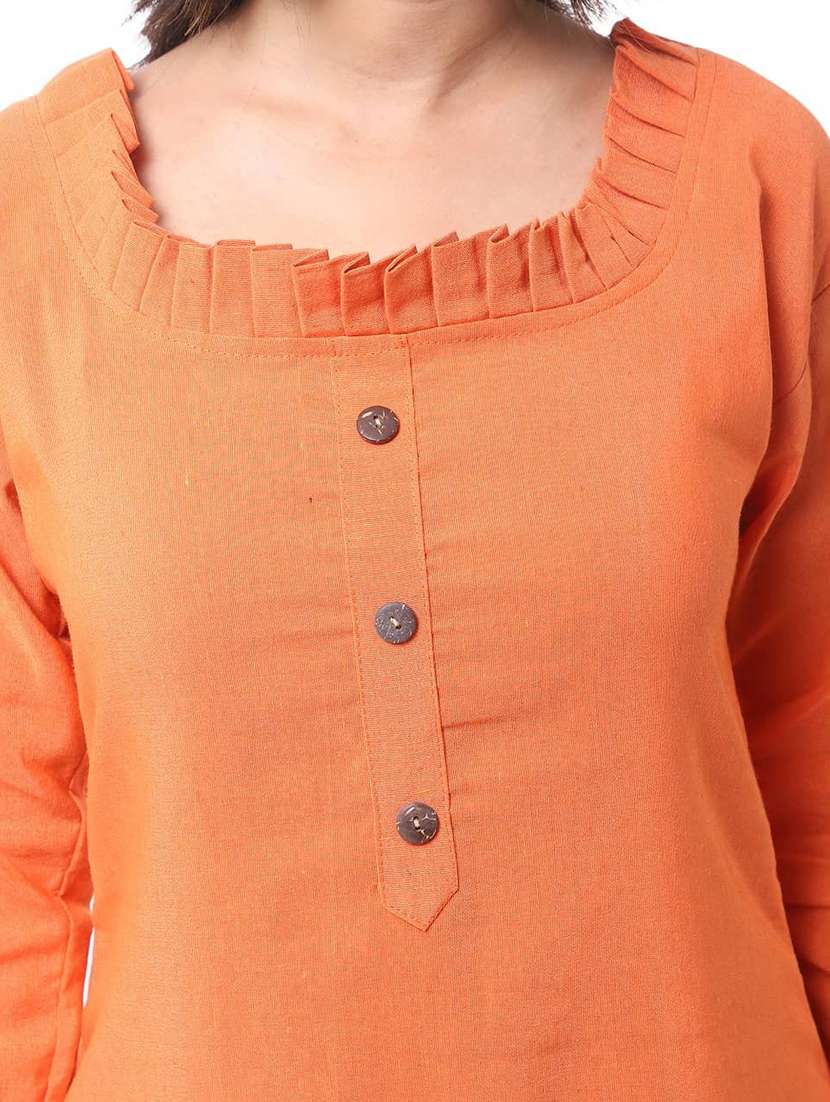 multi colored cotton straight kurta - 22588679 -  Standard Image - 6