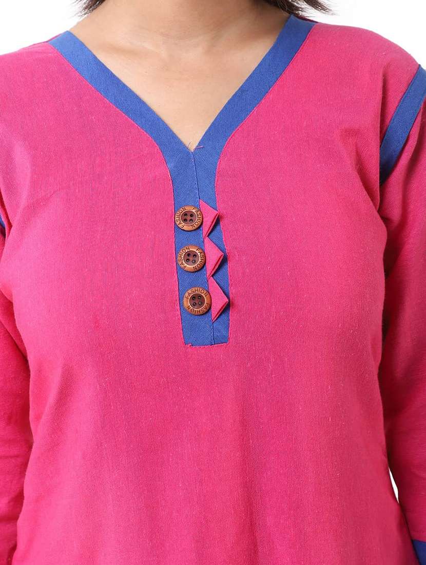 multi colored cotton straight kurta - 22588681 -  Standard Image - 6