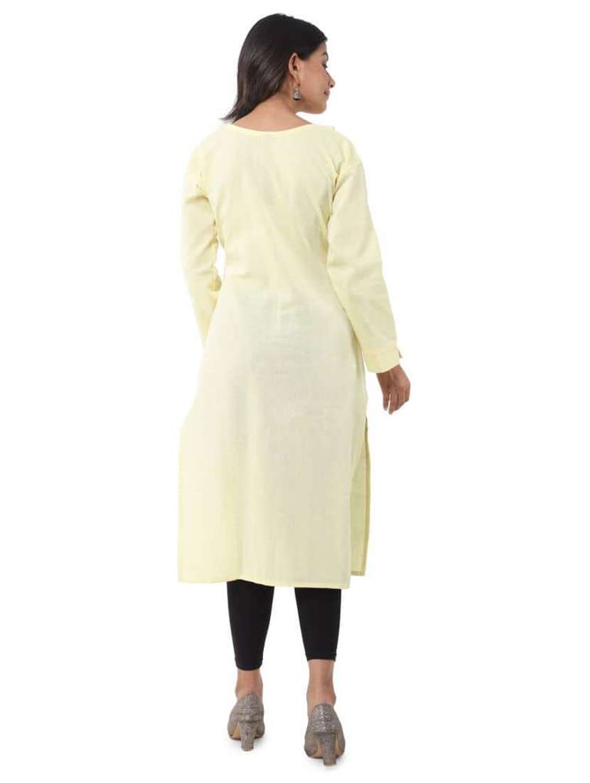 Women Pack Of 2 Solid Three Quarter Sleeves Straight Kurta - 22588692 -  Standard Image - 6