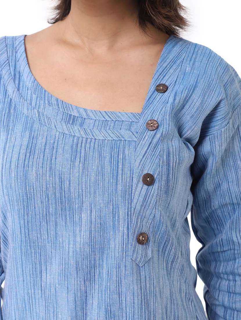 Women Pack Of 2 Solid Three Quarter Sleeves Straight Kurta - 22588697 -  Standard Image - 6
