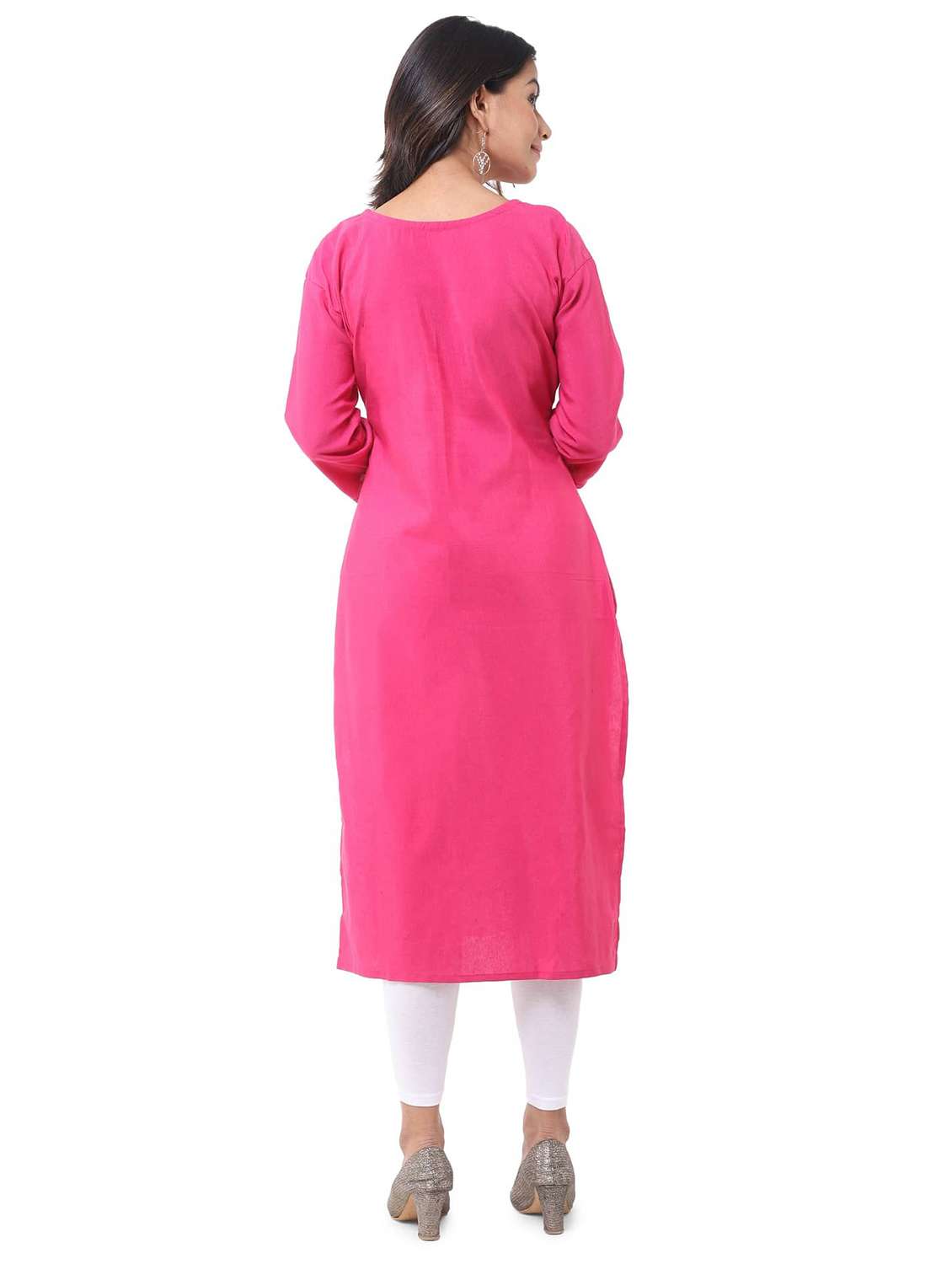 Women Pack Of 2 Three Quarter Sleeve Straight Kurta - 22588709 -  Standard Image - 1